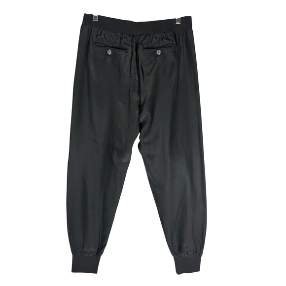 ATM Anthony Thomas Melillo 100% Silk Jogger Pants Sz‎ XS Black $275 Neutral City - Picture 2 of 10